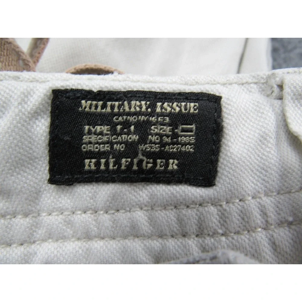 Tommy Hilfiger Red Label‎ Pants Men 36X31 Cargo Beige Baggy Grunge Military Y2K